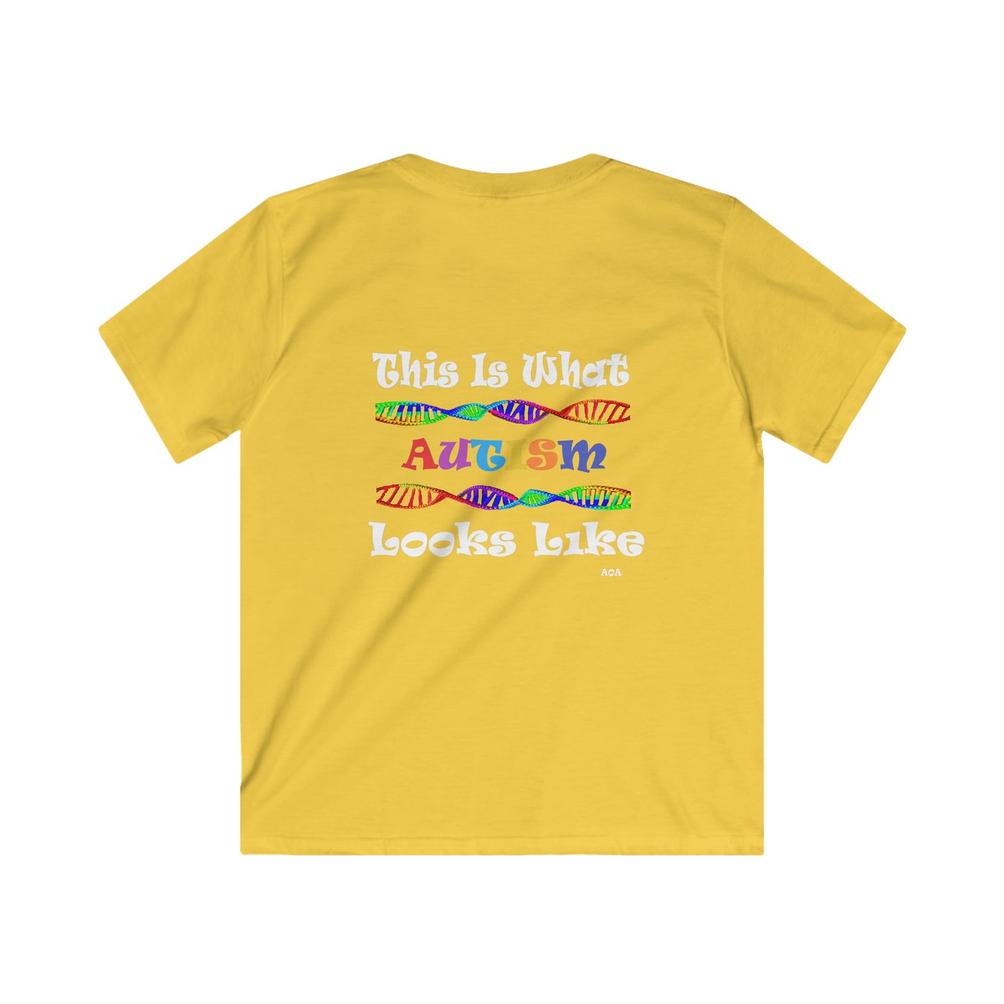 This is What Autism Looks Like - Autism Awareness Kids Softstyle Tee