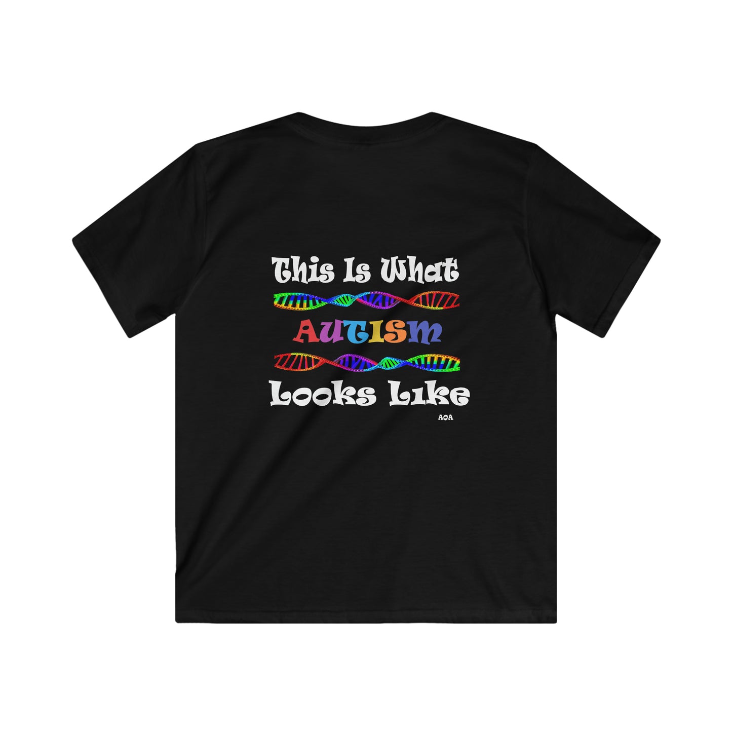 This is What Autism Looks Like - Autism Awareness Kids Softstyle Tee