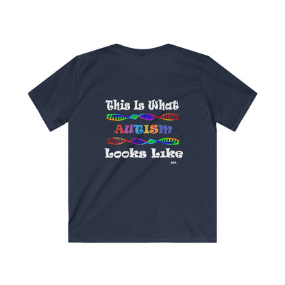 This is What Autism Looks Like - Autism Awareness Kids Softstyle Tee