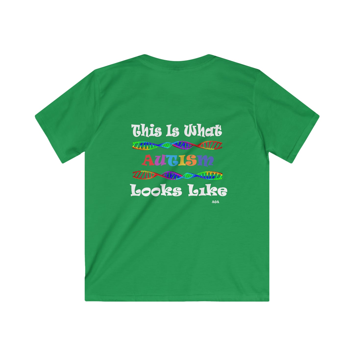 This is What Autism Looks Like - Autism Awareness Kids Softstyle Tee