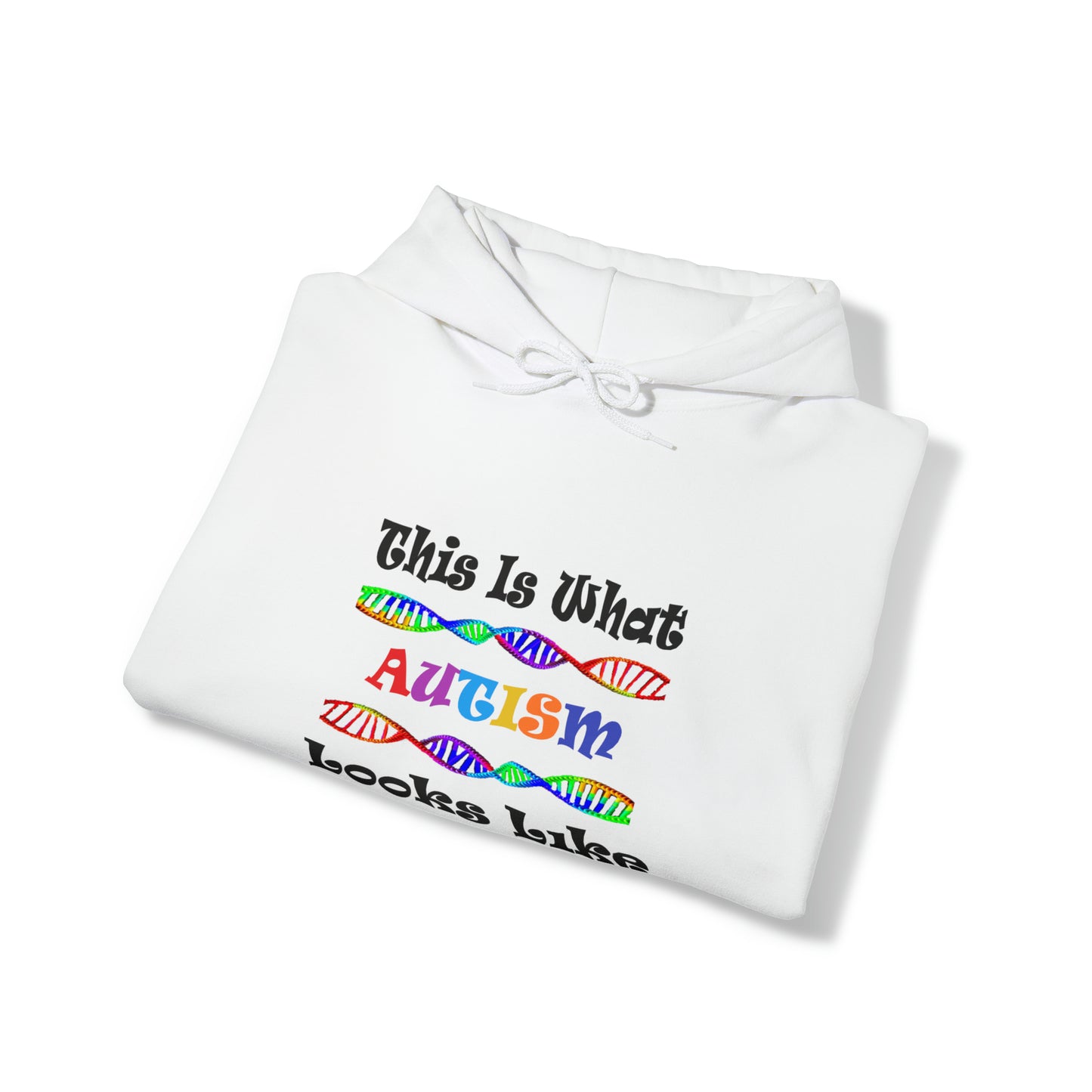 Double Sided - What Autism Looks Like/Million Stories Unisex Heavy Blend™ Hooded Sweatshirt