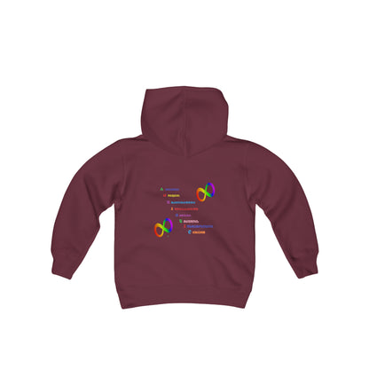 Autism Anagram Youth Heavy Blend Hooded Sweatshirt