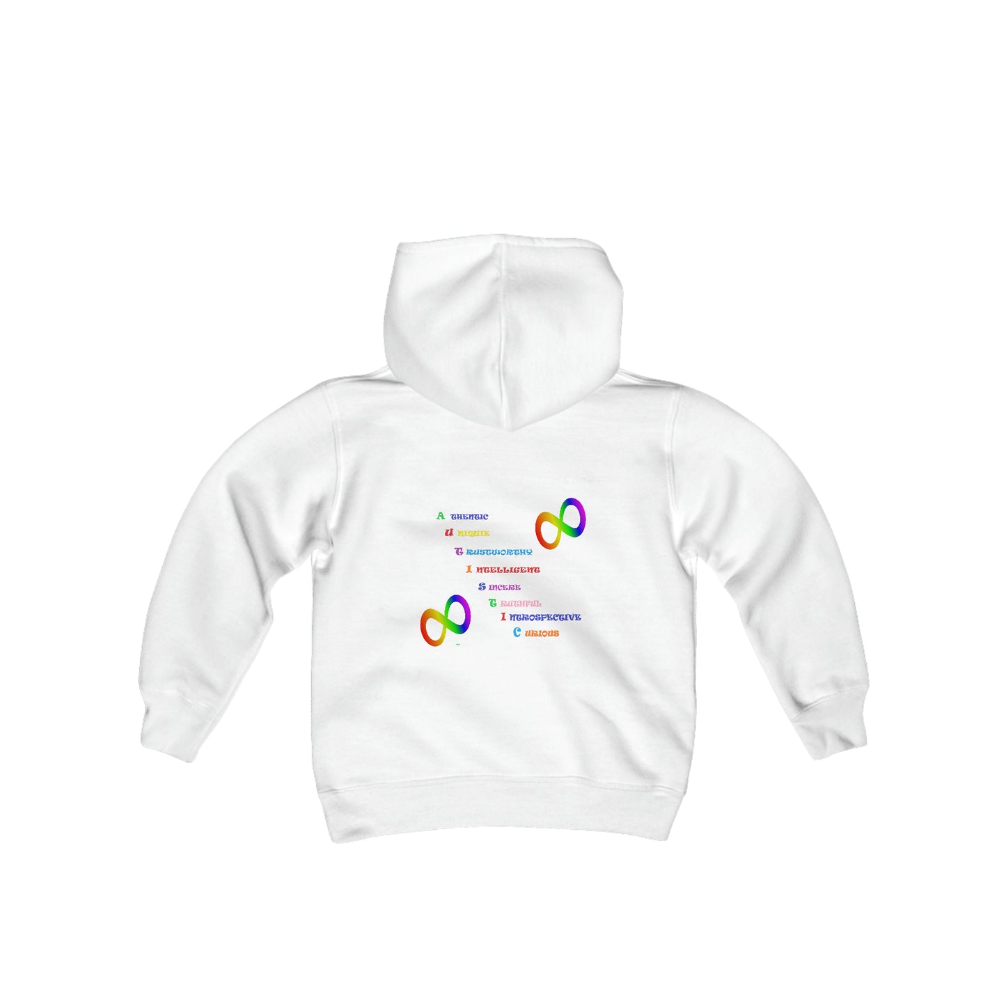 Autism Anagram Youth Heavy Blend Hooded Sweatshirt