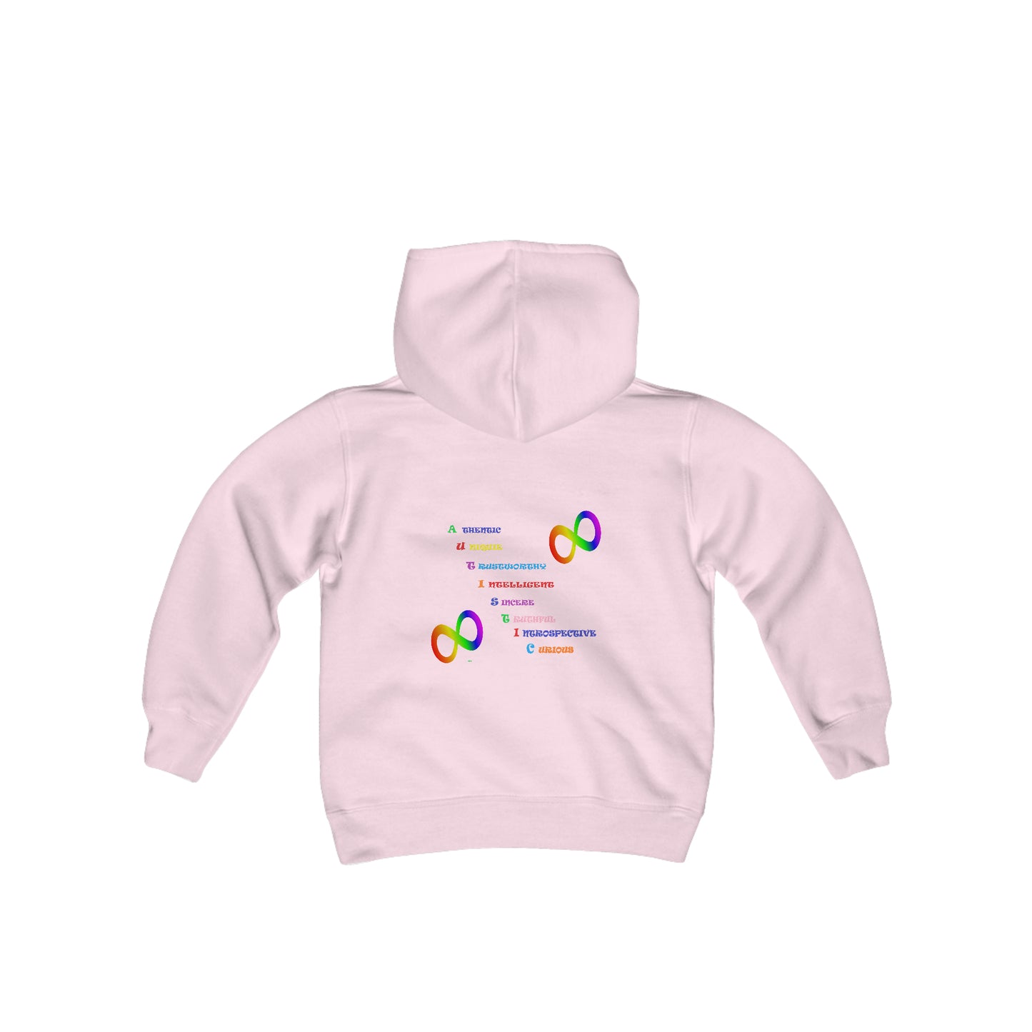 Autism Anagram Youth Heavy Blend Hooded Sweatshirt