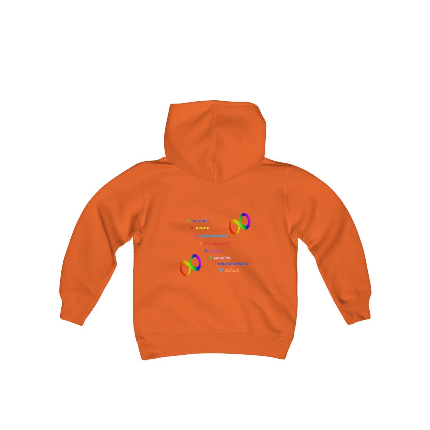 Autism Anagram Youth Heavy Blend Hooded Sweatshirt