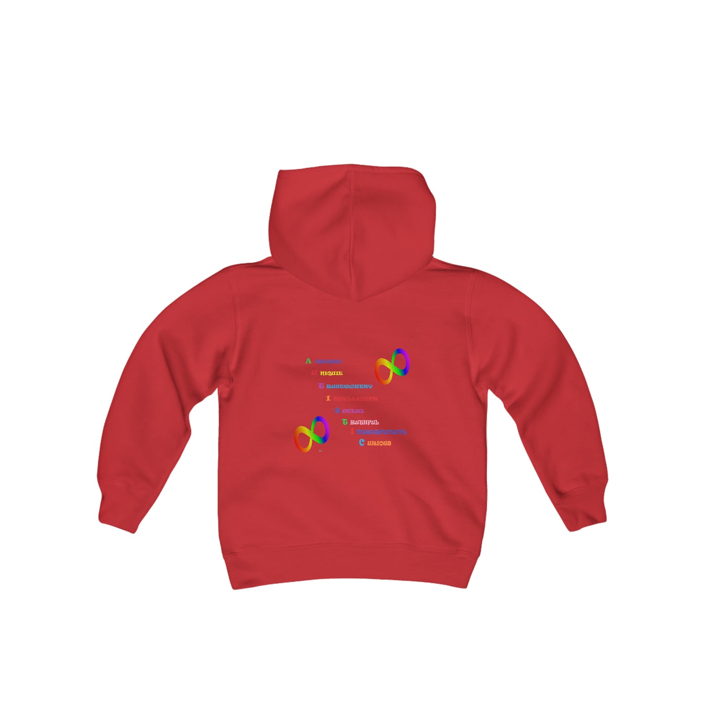 Autism Anagram Youth Heavy Blend Hooded Sweatshirt