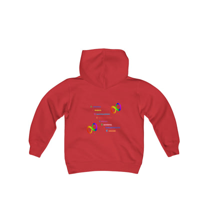 Autism Anagram Youth Heavy Blend Hooded Sweatshirt