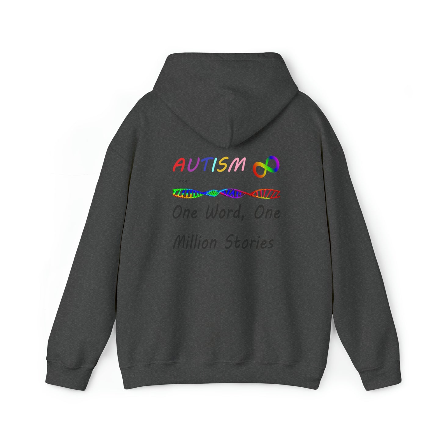 Double Sided - What Autism Looks Like/Million Stories Unisex Heavy Blend™ Hooded Sweatshirt