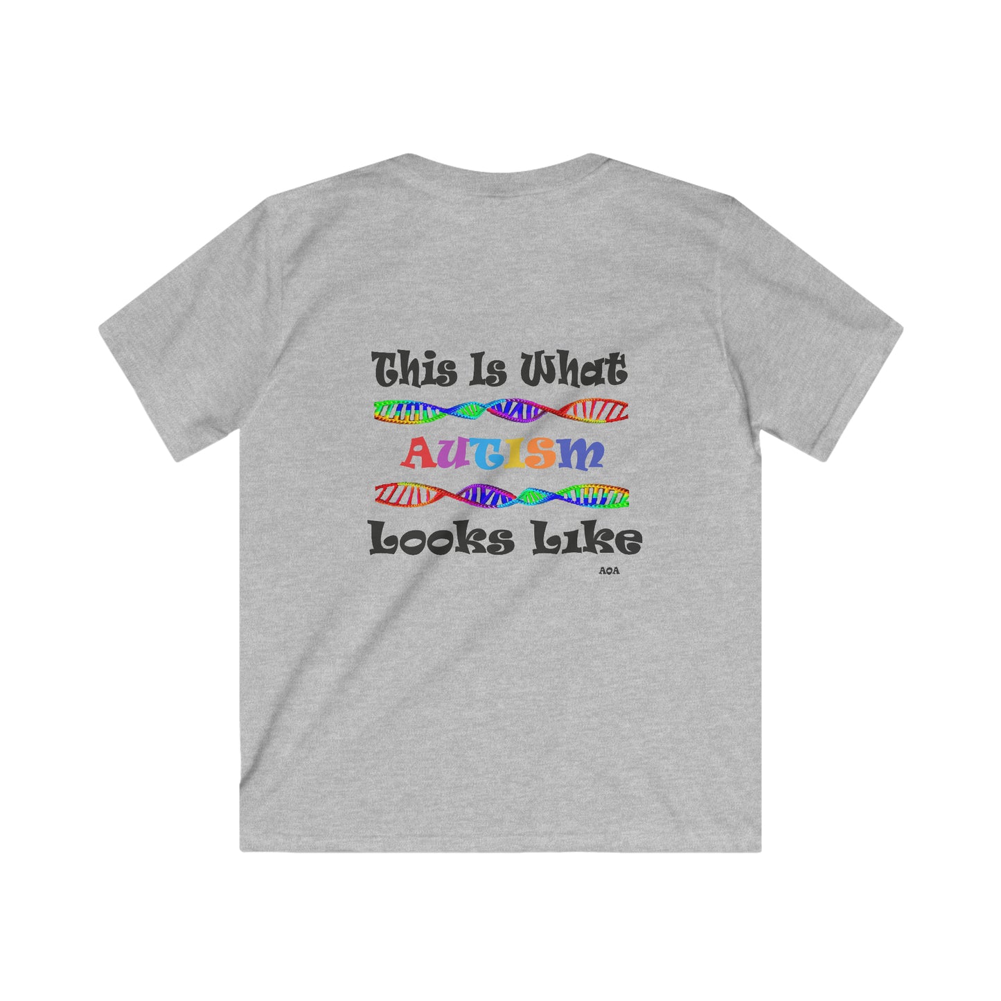 This is What Autism Looks Like - Autism Awareness Kids Softstyle Tee