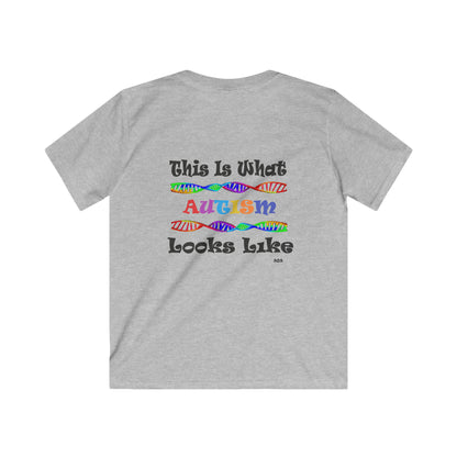 This is What Autism Looks Like - Autism Awareness Kids Softstyle Tee