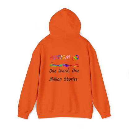 Double Sided - What Autism Looks Like/Million Stories Unisex Heavy Blend™ Hooded Sweatshirt