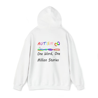 Double Sided - What Autism Looks Like/Million Stories Unisex Heavy Blend™ Hooded Sweatshirt