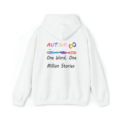 Double Sided - What Autism Looks Like/Million Stories Unisex Heavy Blend™ Hooded Sweatshirt