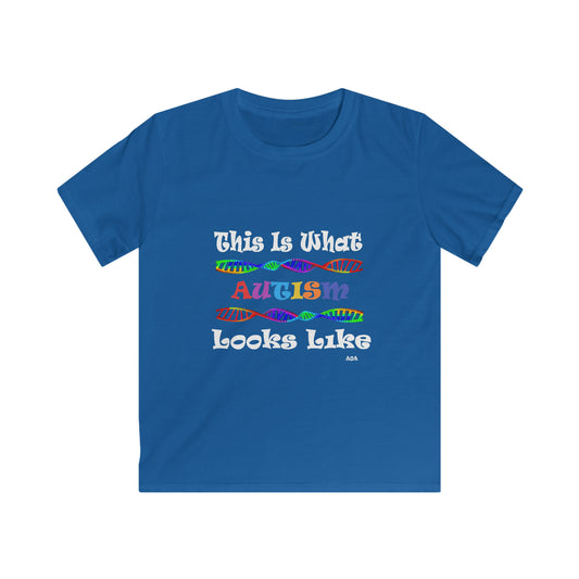 This is What Autism Looks Like - Autism Awareness Kids Softstyle Tee