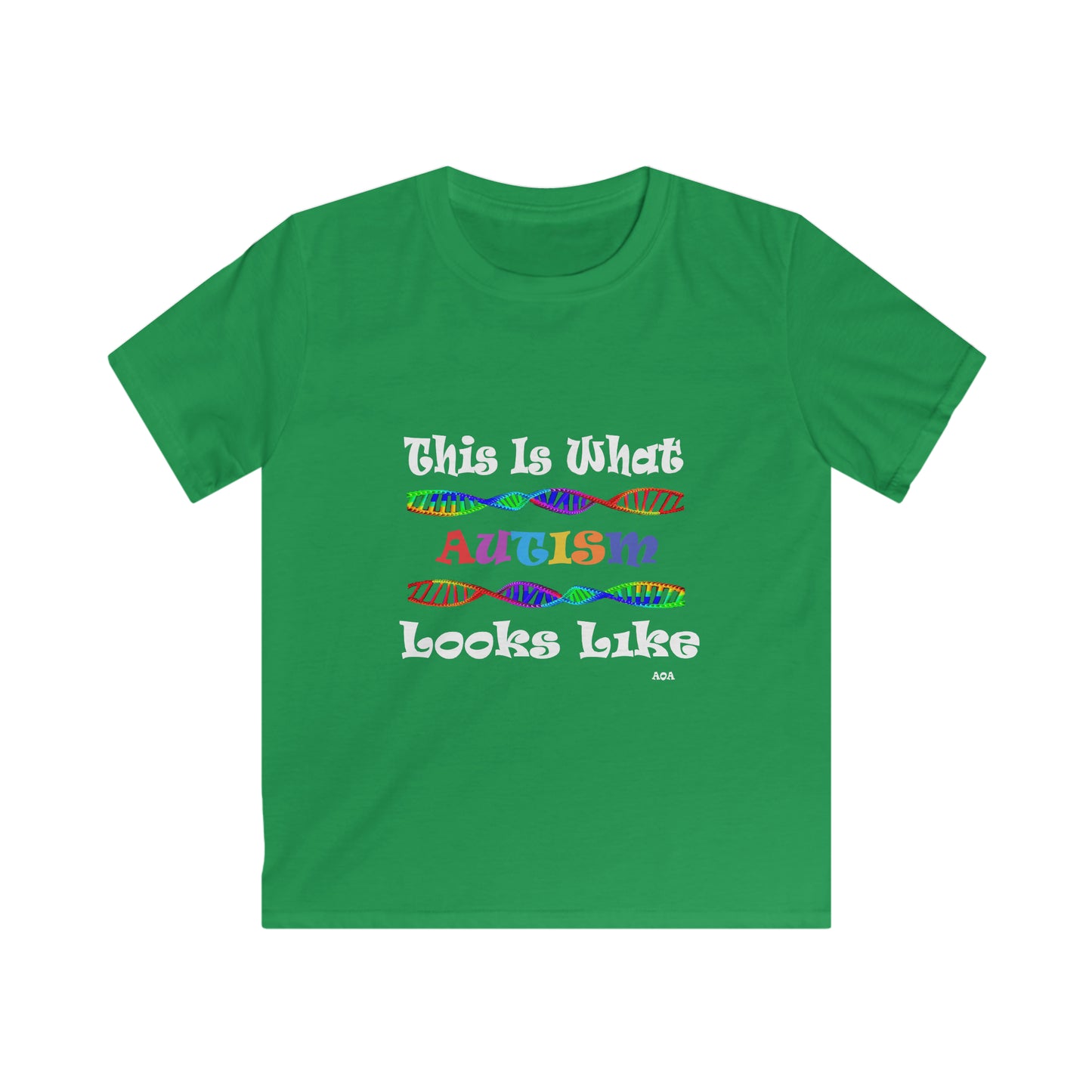 This is What Autism Looks Like - Autism Awareness Kids Softstyle Tee