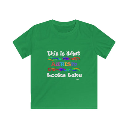 This is What Autism Looks Like - Autism Awareness Kids Softstyle Tee