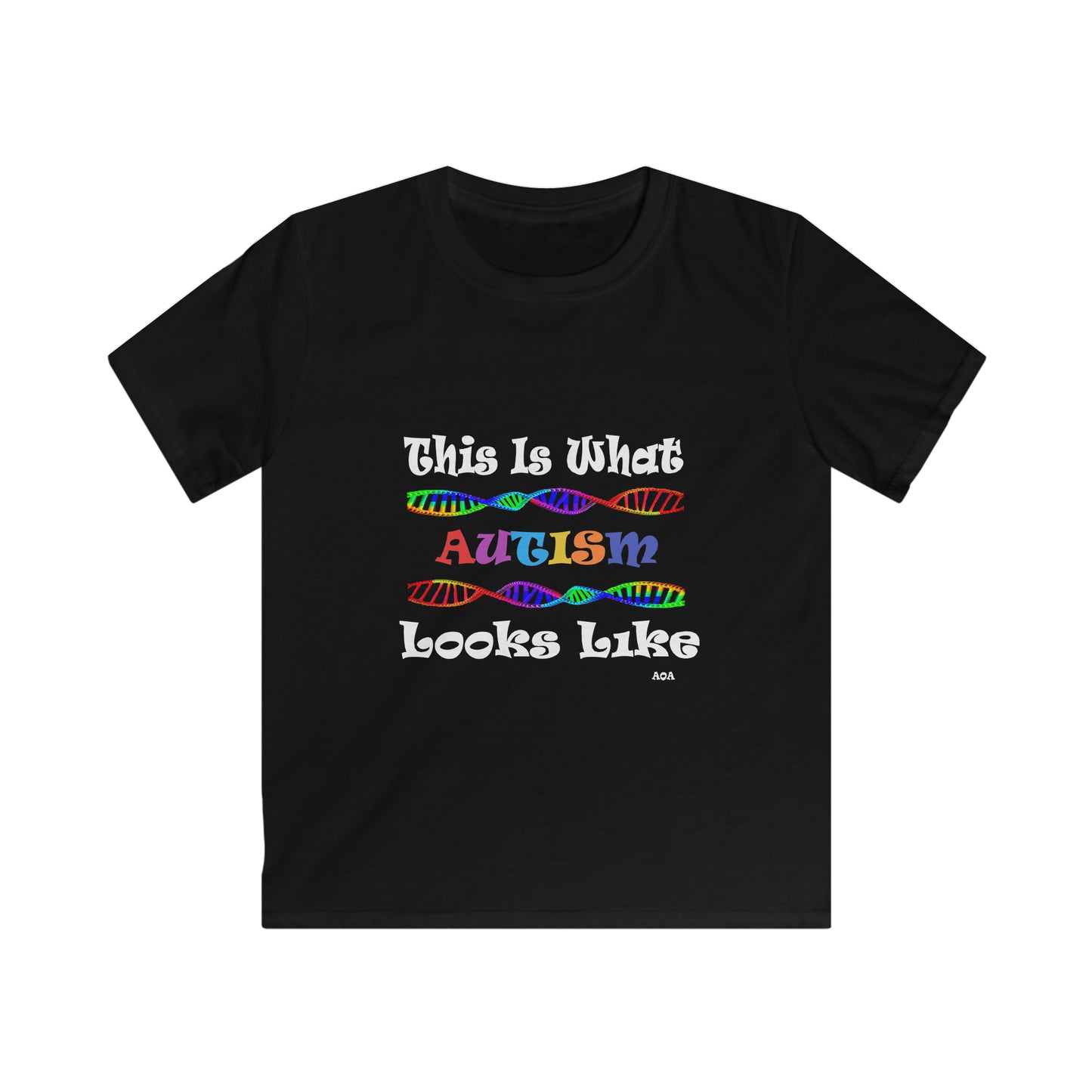 This is What Autism Looks Like - Autism Awareness Kids Softstyle Tee