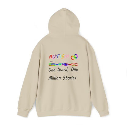 Double Sided - What Autism Looks Like/Million Stories Unisex Heavy Blend™ Hooded Sweatshirt