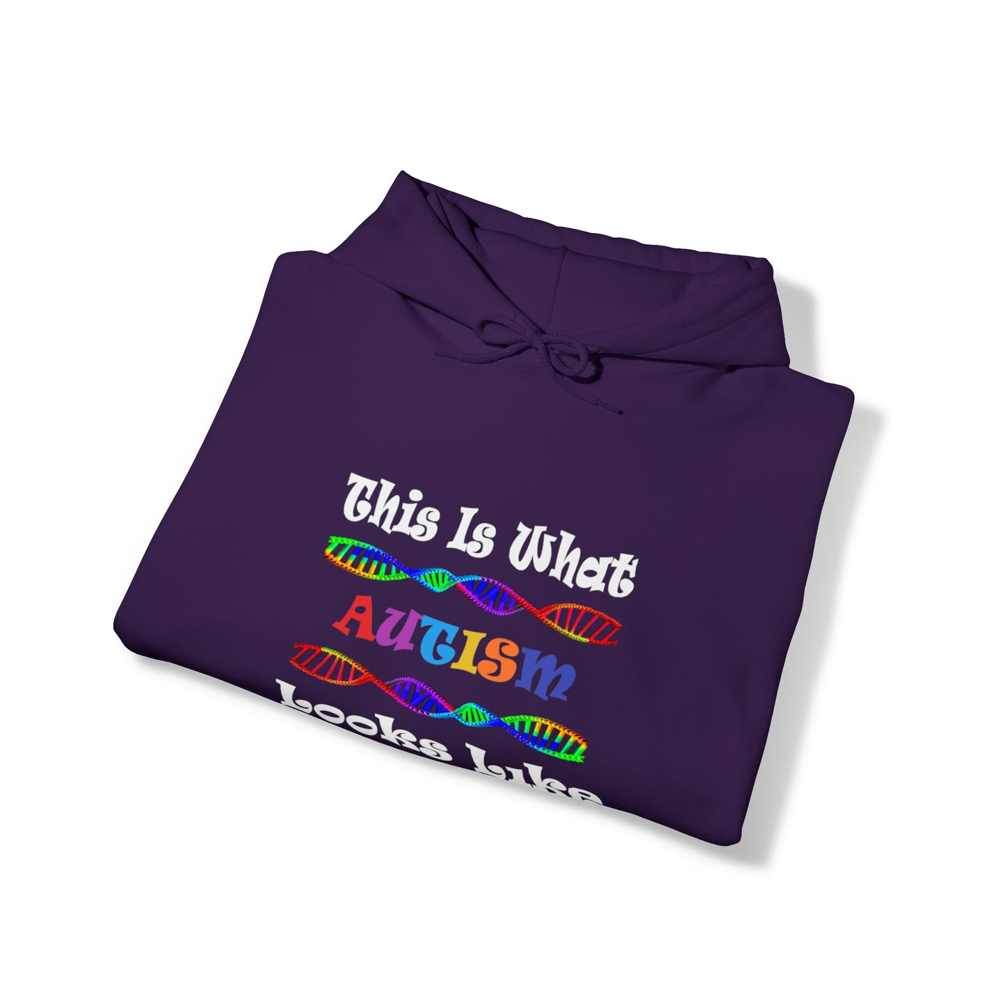 This is What Autism Looks Like Autism Awareness Unisex Heavy Blend™ Hooded Sweatshirt