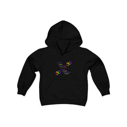 Autism Anagram Youth Heavy Blend Hooded Sweatshirt