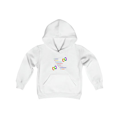 Autism Anagram Youth Heavy Blend Hooded Sweatshirt