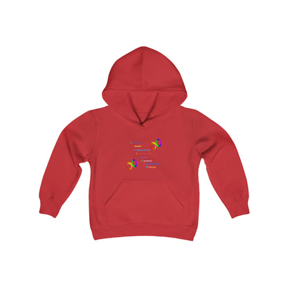 Autism Anagram Youth Heavy Blend Hooded Sweatshirt