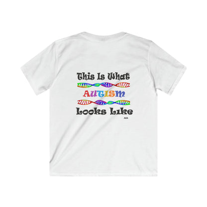 This is What Autism Looks Like - Autism Awareness Kids Softstyle Tee