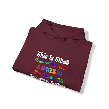 This is What Autism Looks Like Autism Awareness Unisex Heavy Blend™ Hooded Sweatshirt