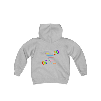 Autism Anagram Youth Heavy Blend Hooded Sweatshirt