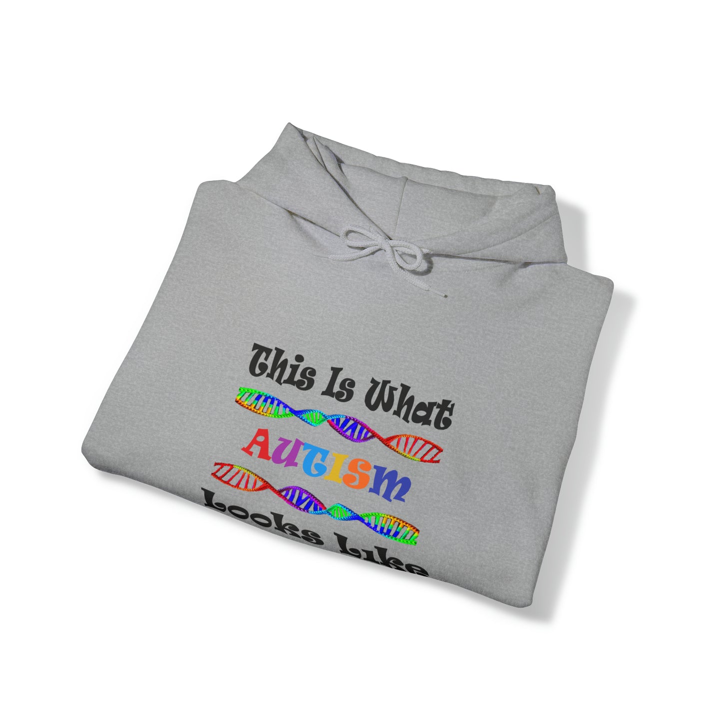 Double Sided - What Autism Looks Like/Million Stories Unisex Heavy Blend™ Hooded Sweatshirt