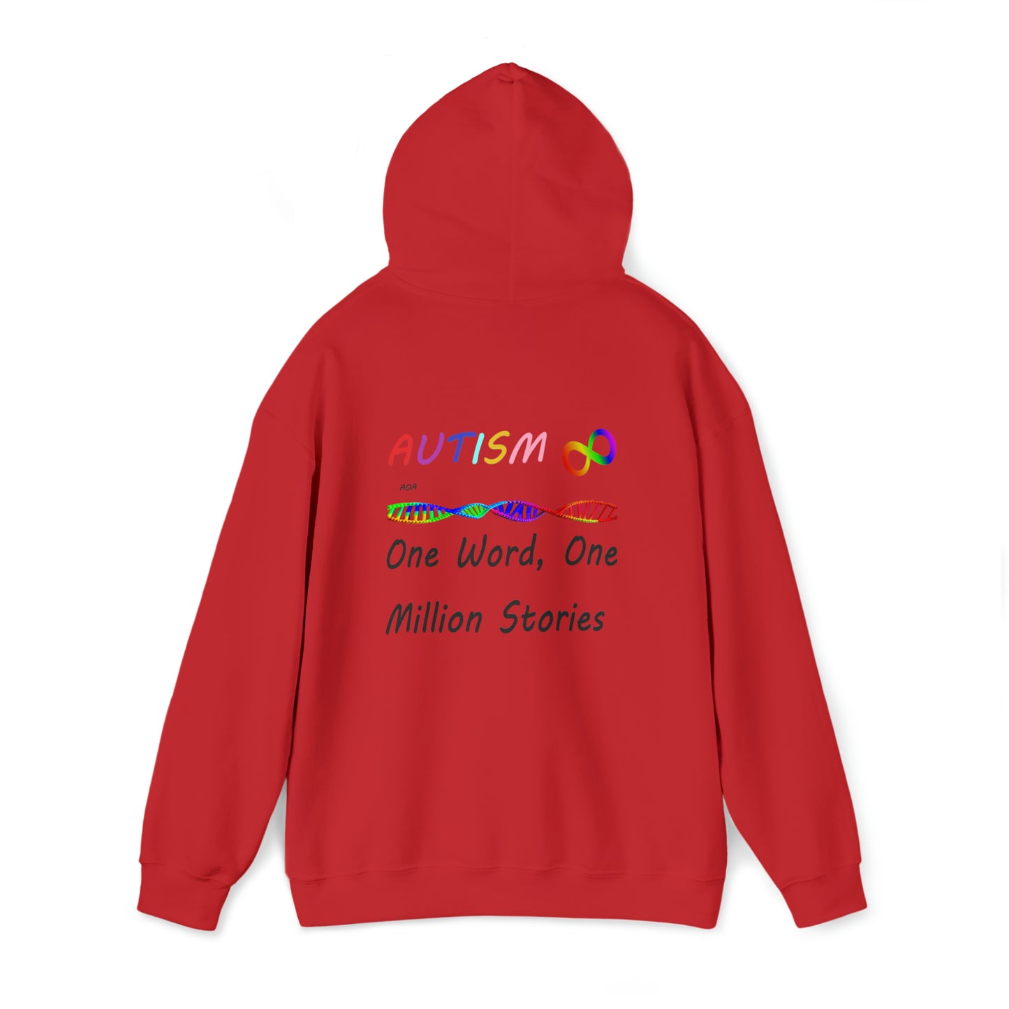 Double Sided - What Autism Looks Like/Million Stories Unisex Heavy Blend™ Hooded Sweatshirt