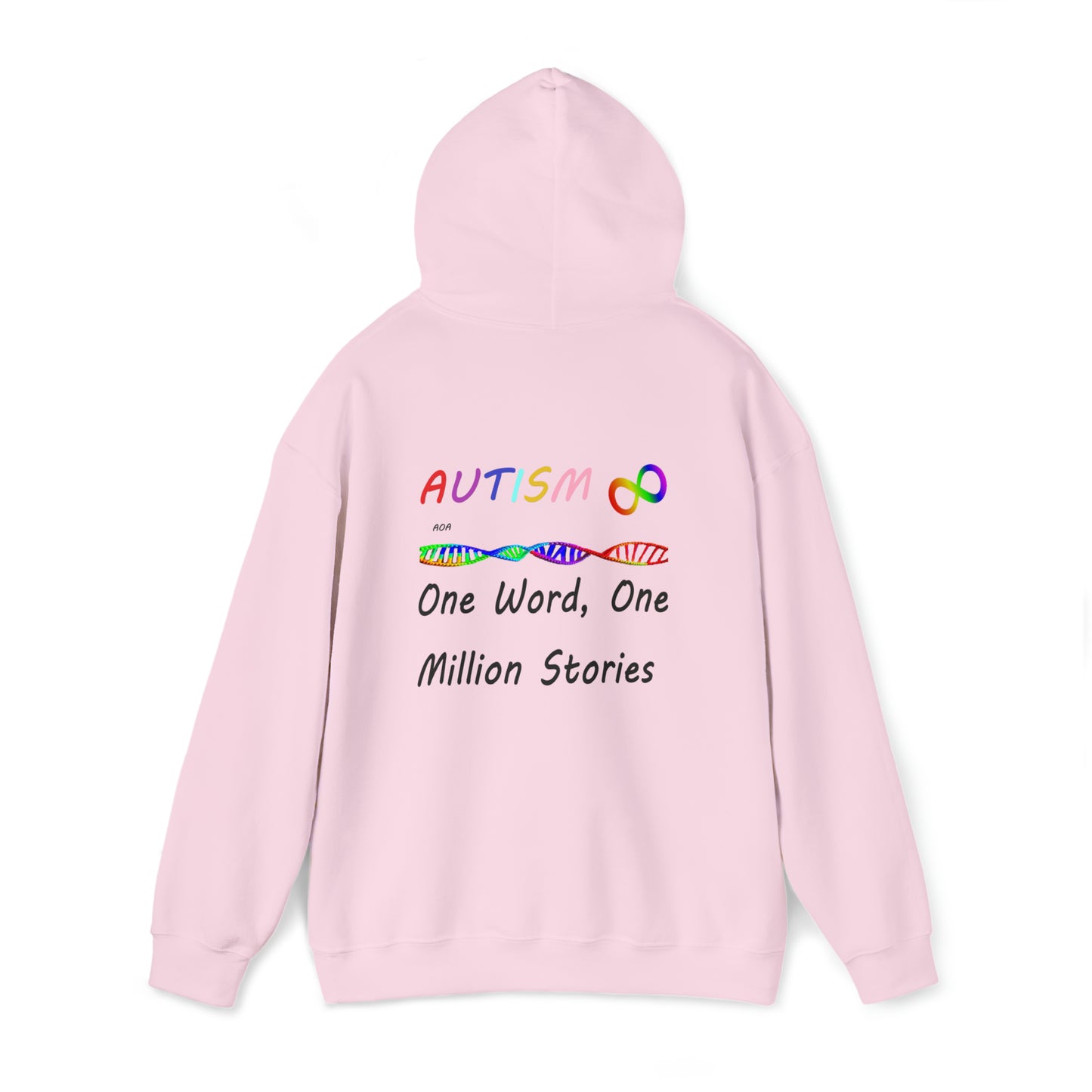 Double Sided - What Autism Looks Like/Million Stories Unisex Heavy Blend™ Hooded Sweatshirt