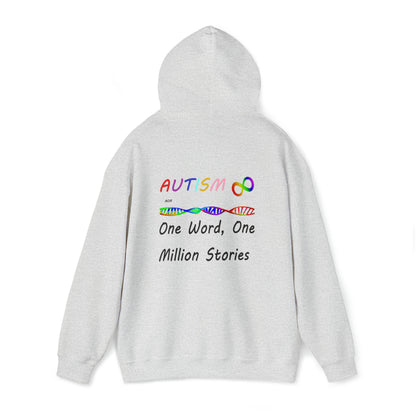 Double Sided - What Autism Looks Like/Million Stories Unisex Heavy Blend™ Hooded Sweatshirt