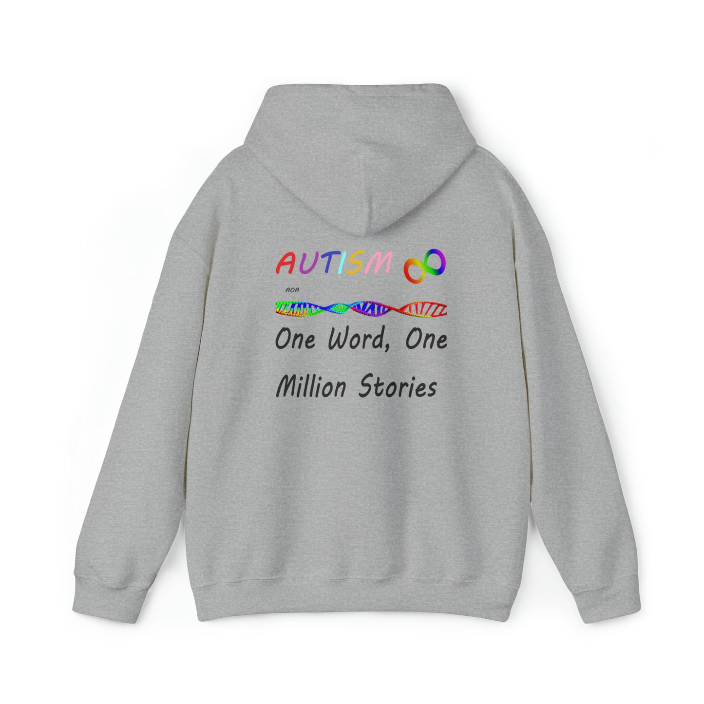 Double Sided - What Autism Looks Like/Million Stories Unisex Heavy Blend™ Hooded Sweatshirt