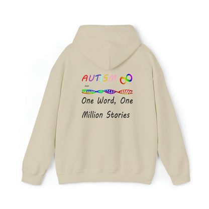 Double Sided - What Autism Looks Like/Million Stories Unisex Heavy Blend™ Hooded Sweatshirt