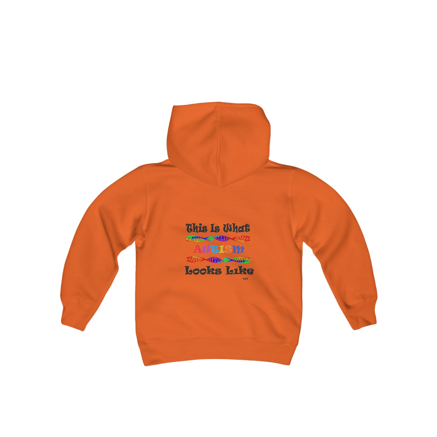 Two Sided Print Youth Heavy Blend Hooded Sweatshirt - Neurodiverse/What Autism Looks Like