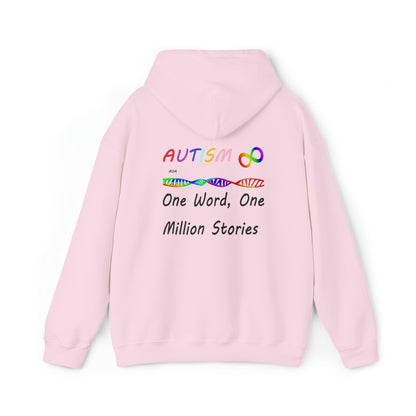 Double Sided - What Autism Looks Like/Million Stories Unisex Heavy Blend™ Hooded Sweatshirt