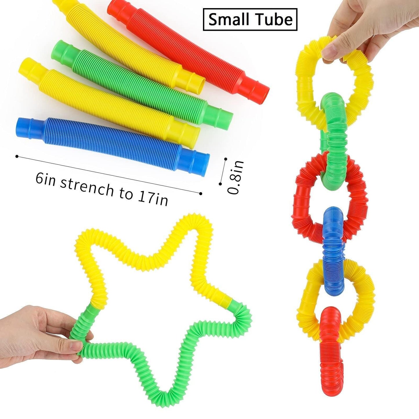 8 Piece Sensory Straw Set - Sensory Stim Toy for People with Autism, ADHD and Other Neurodivergent Conditons - Autism Apparel