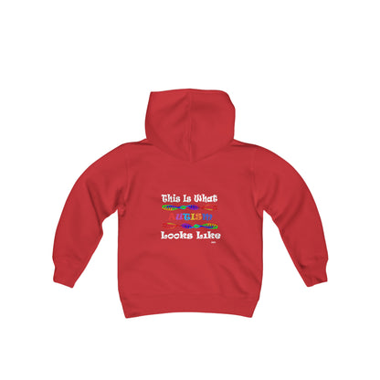 Two Sided Print Youth Heavy Blend Hooded Sweatshirt - Neurodiverse/What Autism Looks Like