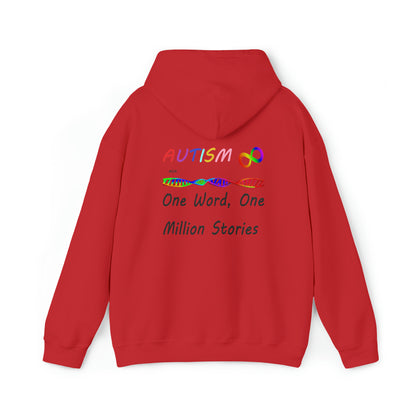 Double Sided - What Autism Looks Like/Million Stories Unisex Heavy Blend™ Hooded Sweatshirt