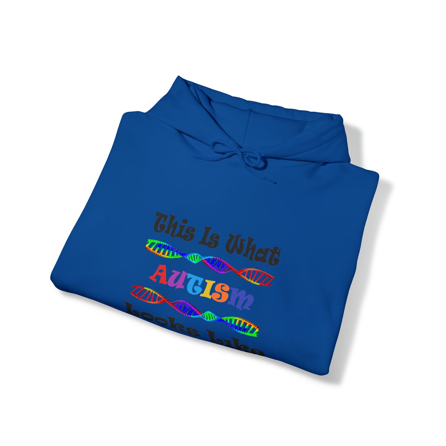 Double Sided - What Autism Looks Like/Million Stories Unisex Heavy Blend™ Hooded Sweatshirt