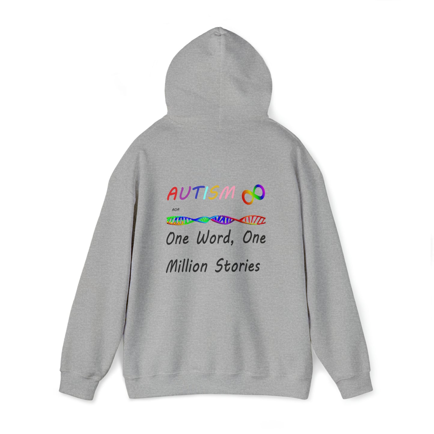 Double Sided - What Autism Looks Like/Million Stories Unisex Heavy Blend™ Hooded Sweatshirt