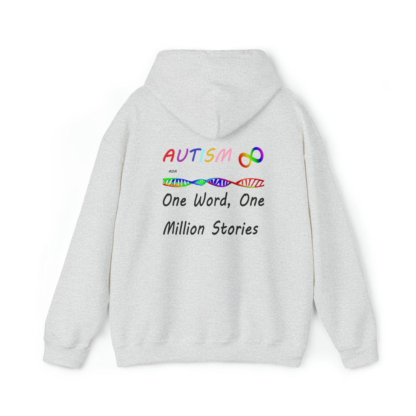 Double Sided - What Autism Looks Like/Million Stories Unisex Heavy Blend™ Hooded Sweatshirt