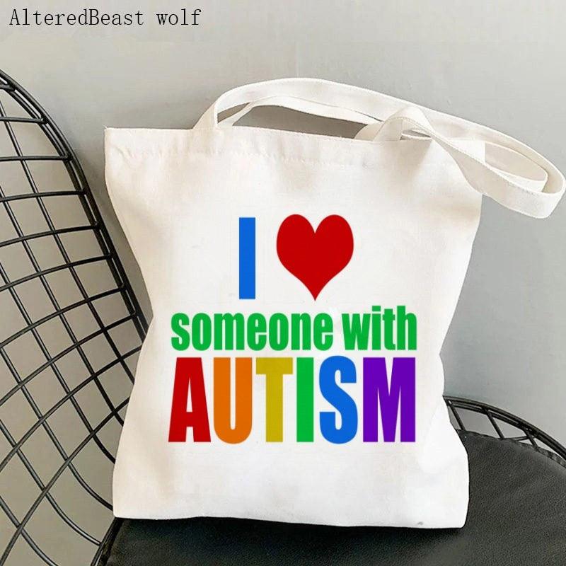 Autism, ADHD, ADD and other Neurodivergent Themed Re-Useable Canvas Shopping Bags - Autism Apparel