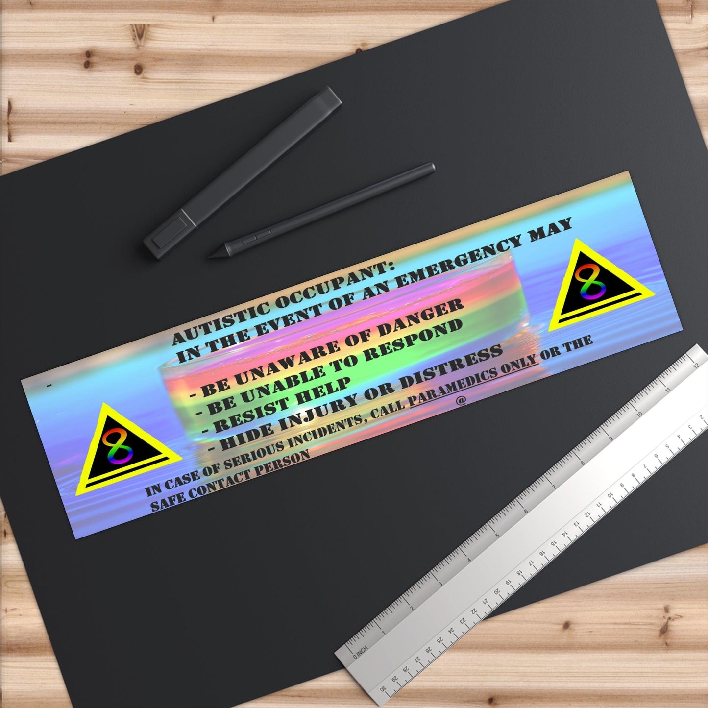 Autism Safety - Autistic Occupant Safety Stickers - Autism Apparel