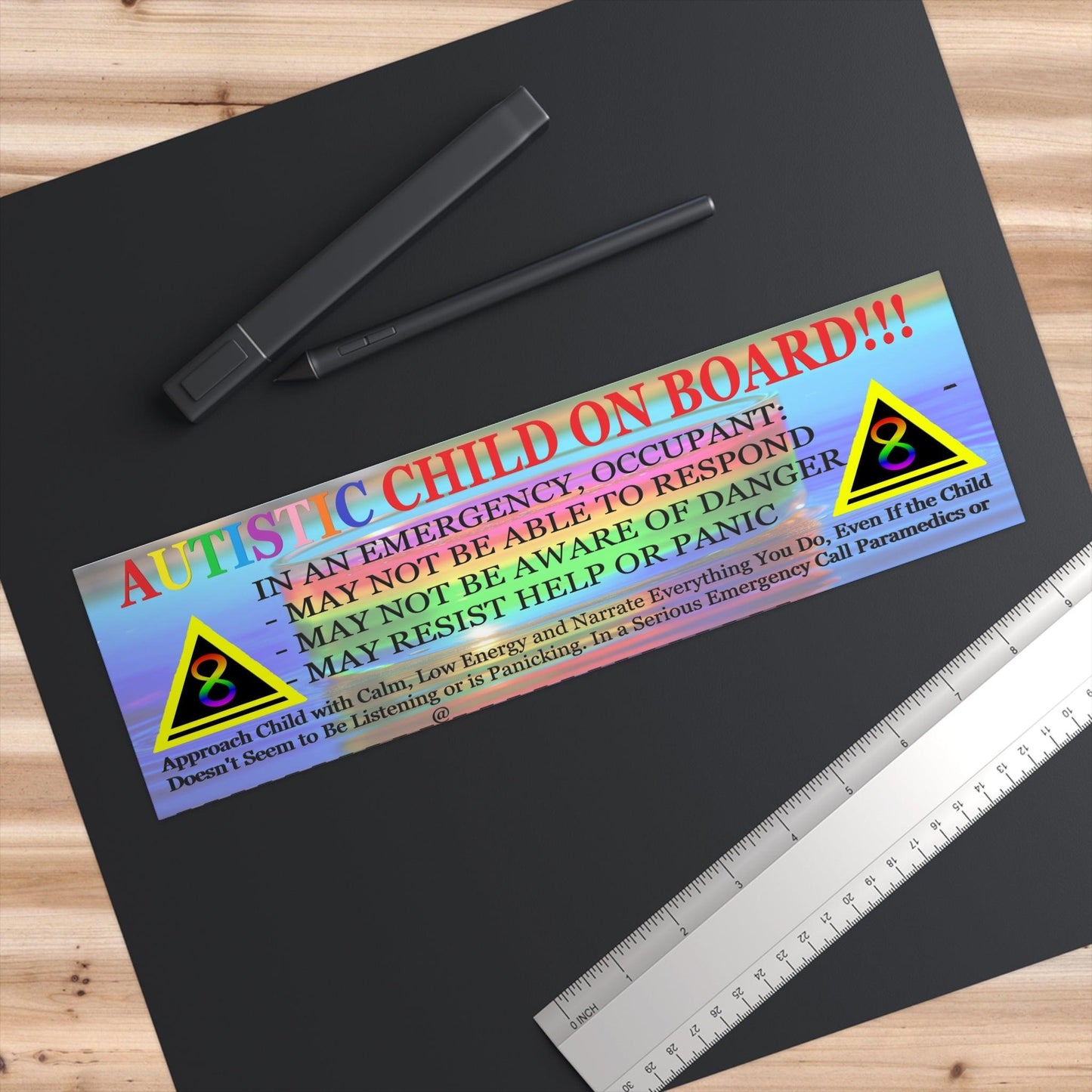 Autism Safety Stickers - Autistic Child on Board - Autism Apparel