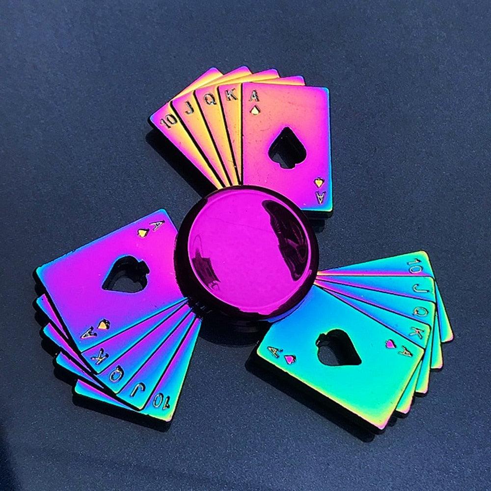 Autism Stim Toy - Metal Rainbow Fidget Spinner Colorful Anti-Anxiety Toy - Autism Apparel