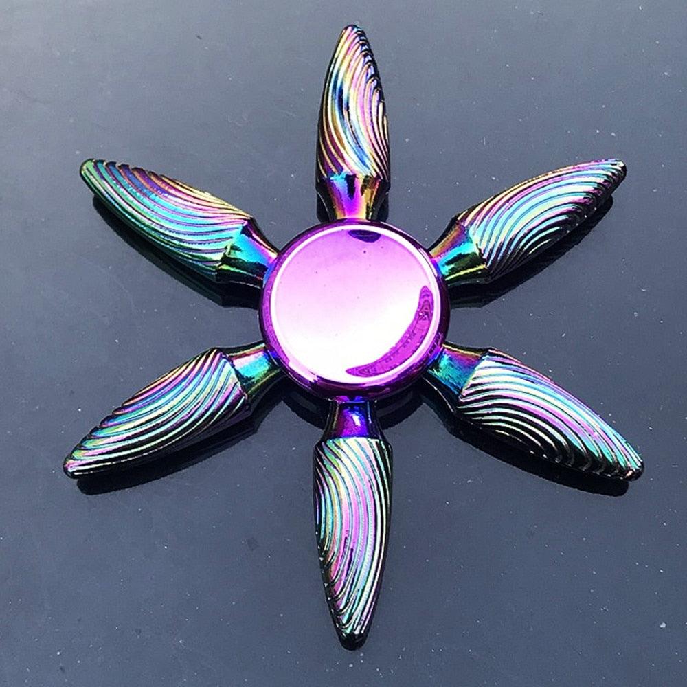 Autism Stim Toy - Metal Rainbow Fidget Spinner Colorful Anti-Anxiety Toy - Autism Apparel