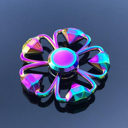 Autism Stim Toy - Metal Rainbow Fidget Spinner Colorful Anti-Anxiety Toy - Autism Apparel