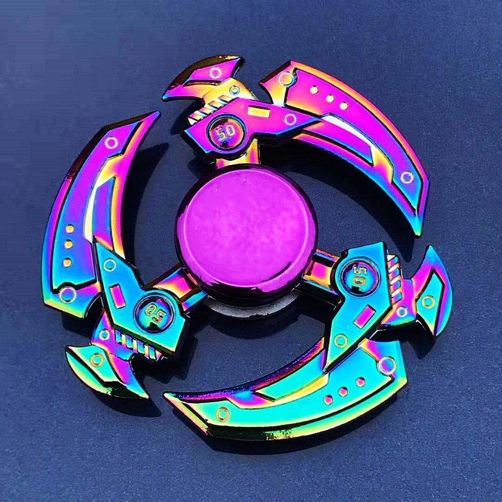 Autism Stim Toy - Metal Rainbow Fidget Spinner Colorful Anti-Anxiety Toy - Autism Apparel